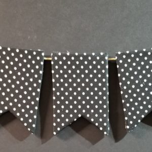 Black with White Polka dots Pendant